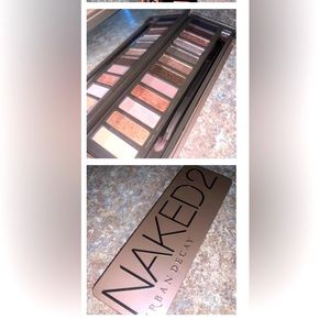Urban Decay naked 2 eyeshadow palette next to new